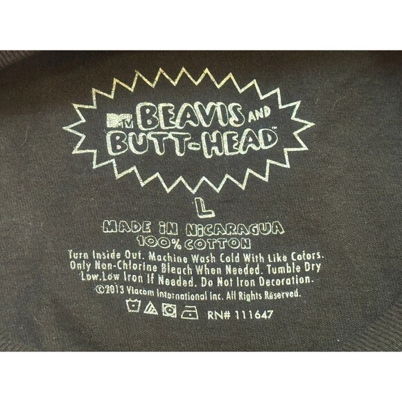 Beavis and Butthead T-Shirt Black Large - Picture 4 of 5